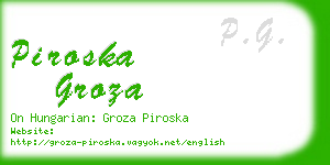 piroska groza business card